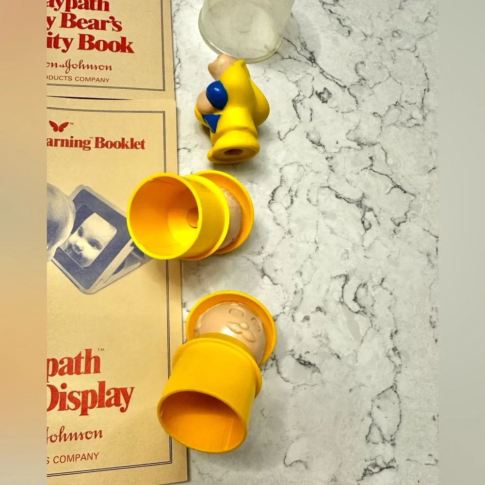 Vintage Johnson & Johnson Playpath Harbor Village Pamphlets & Tupper Toys People